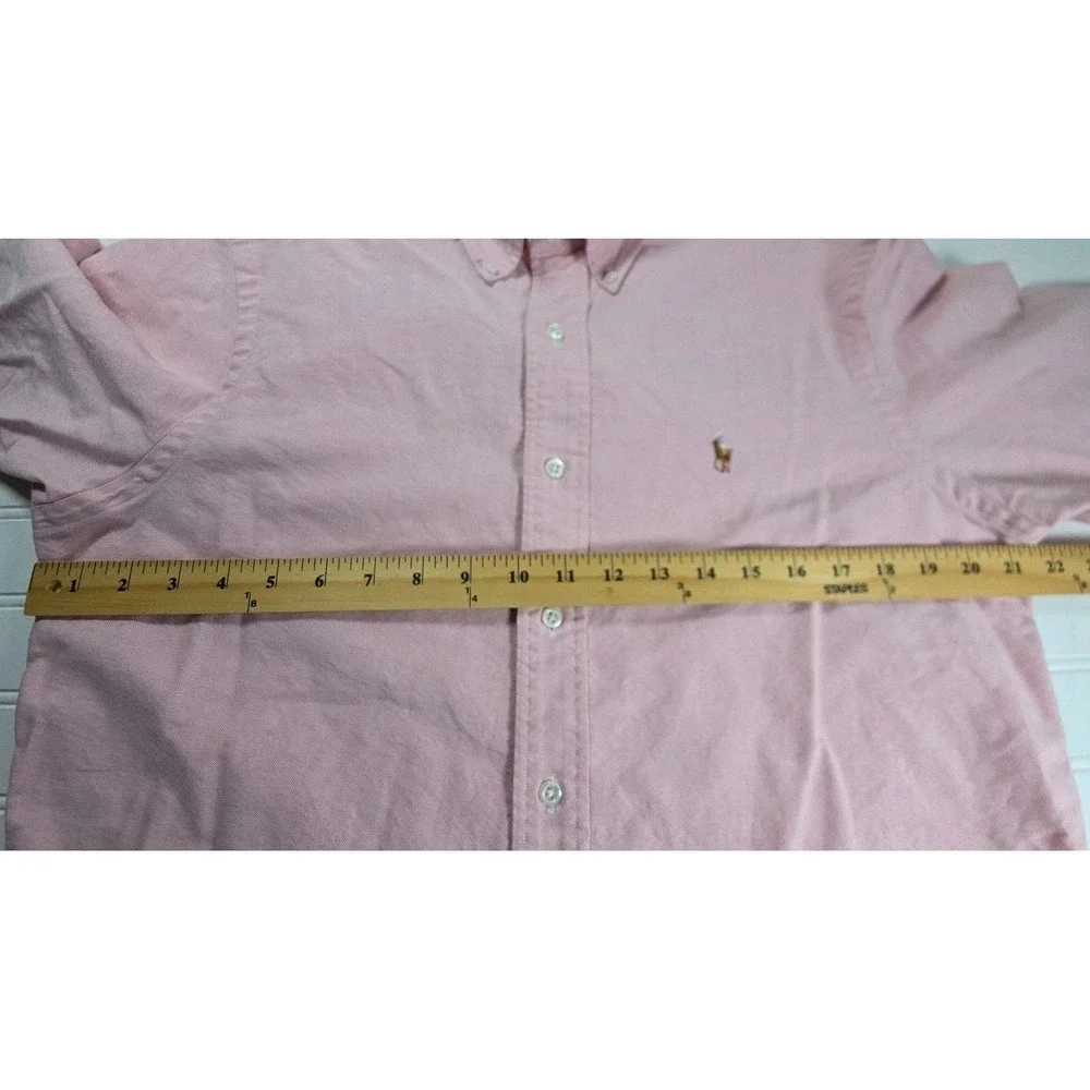 Polo‎ Ralph Lauren Men's Long Sleeve Button Down Shirt Pink 15 34 Flesh Pony